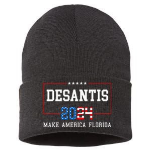 Make America Florida DeSantis 2024 Sustainable Knit Beanie