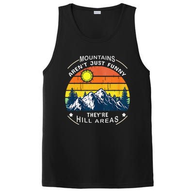 Mountains ArenT Funny Hill Areas Dad Joke PosiCharge Competitor Tank