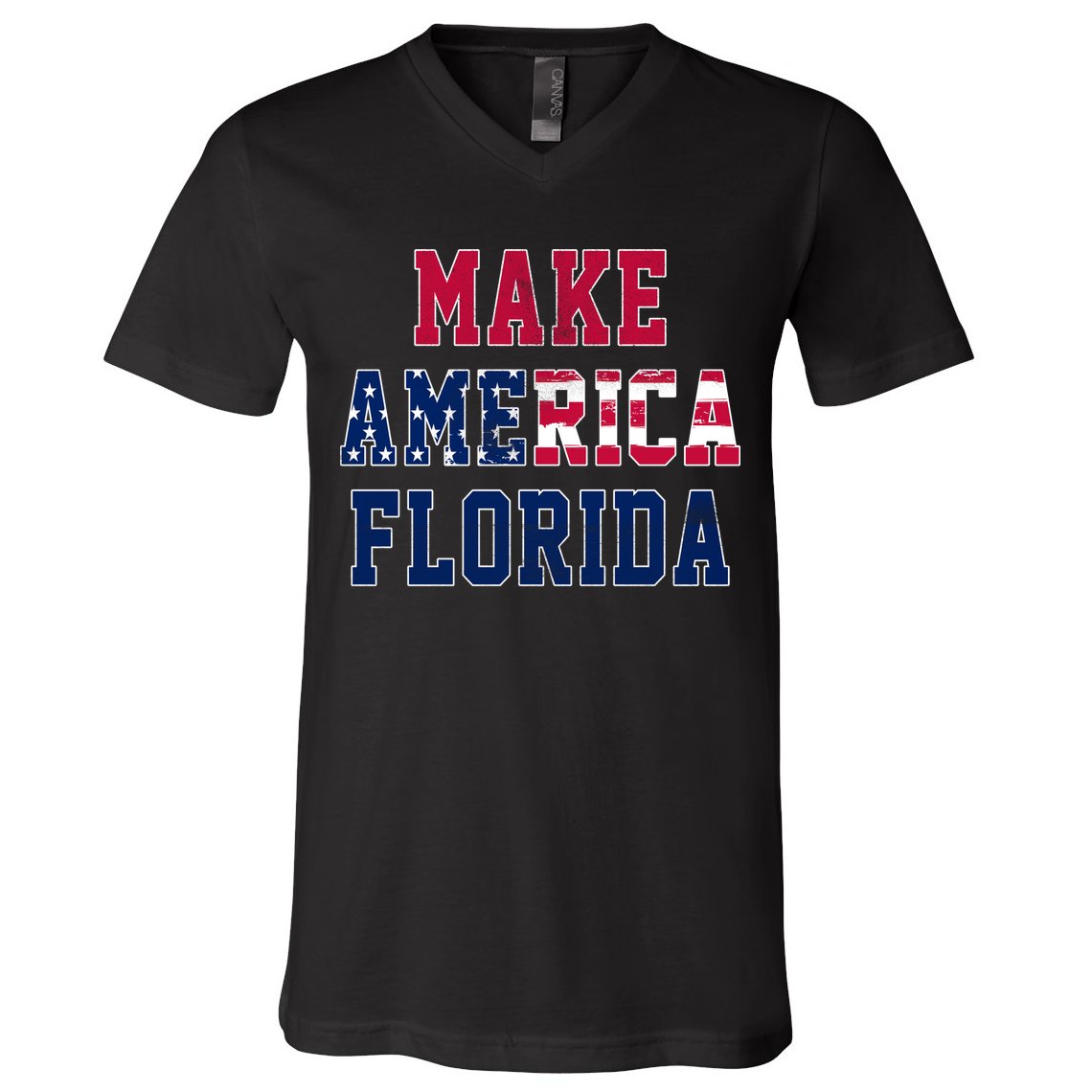 Make America Florida, Desantis 2024 Election Funny Sarcastic V-Neck T-Shirt