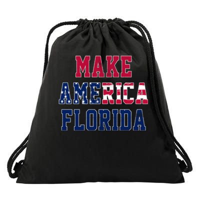 Make America Florida, Desantis 2024 Election Funny Sarcastic Drawstring Bag