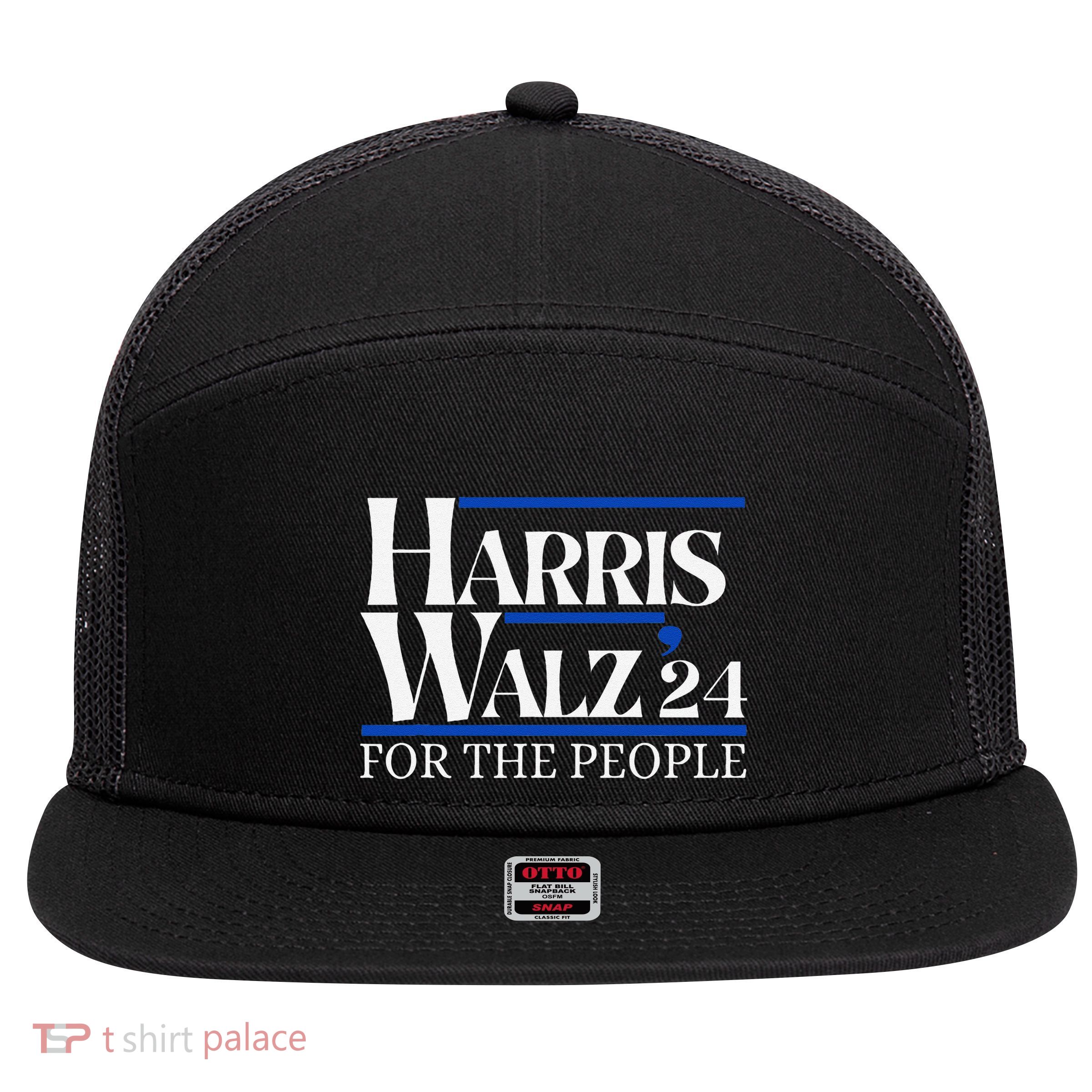 Moving America Forward With Pride And Determination Harris 7 Panel Mesh Trucker Snapback Hat