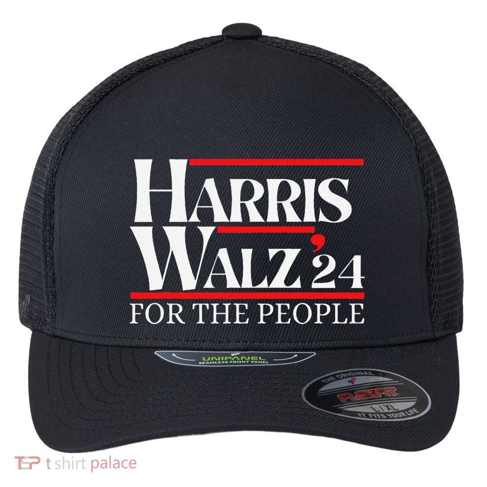 Moving America Forward With Pride And Determination Harris Flexfit Unipanel Trucker Cap