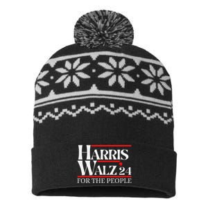 Moving America Forward With Pride And Determination Harris USA-Made Snowflake Beanie