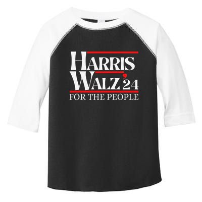 Moving America Forward With Pride And Determination Harris Toddler Fine Jersey T-Shirt
