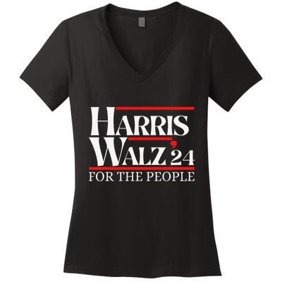 Moving America Forward With Pride And Determination Harris Women's V-Neck T-Shirt