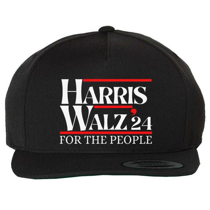 Moving America Forward With Pride And Determination Harris Wool Snapback Cap