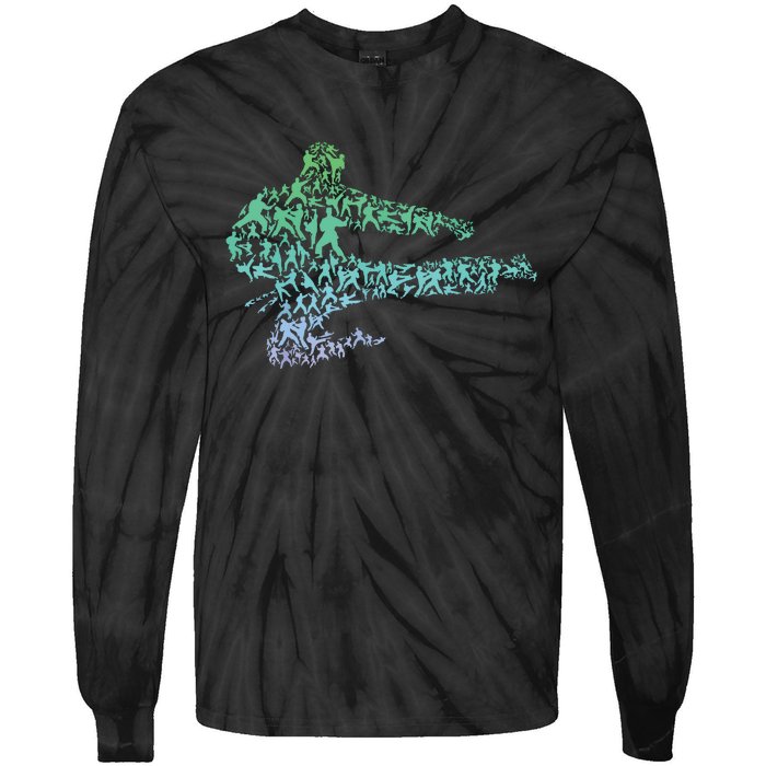 Martial Arts For Karate Fighter Boy Karate Tie-Dye Long Sleeve Shirt