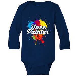 Makeup Artist Face Artist Artistic Face Painter Gift Baby Long Sleeve Bodysuit