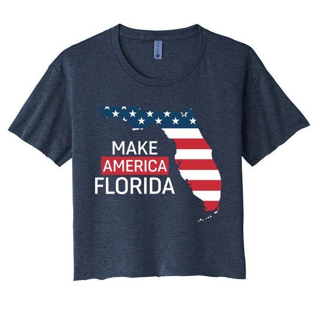 Make America Florida Women's Crop Top Tee