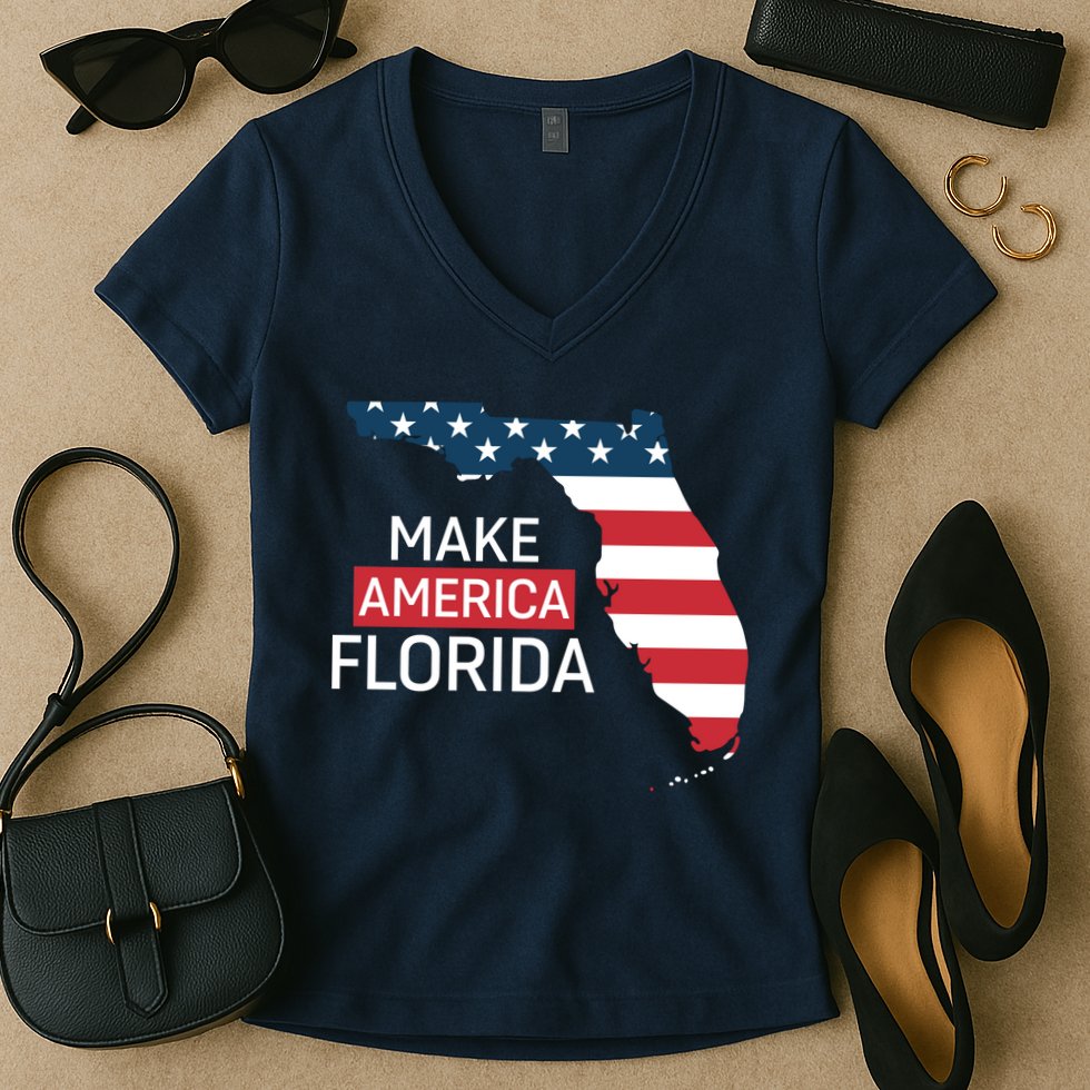 Make America Florida Women's V-Neck T-Shirt