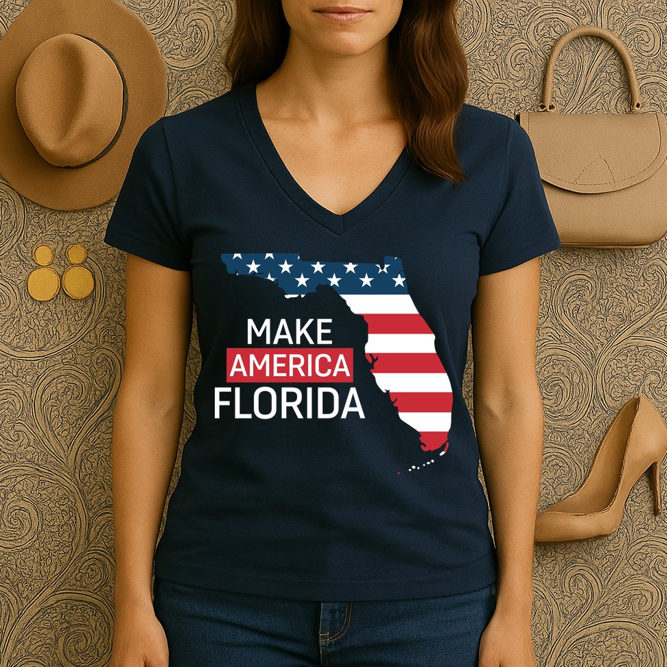 Make America Florida Women's V-Neck T-Shirt