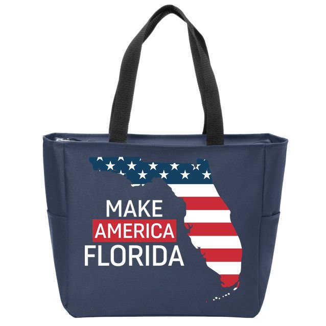 Make America Florida Zip Tote Bag