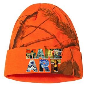 MAKE ART Funny Artist Artistic Humor Famous Paintings Kati Licensed 12" Camo Beanie