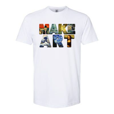 MAKE ART Funny Artist Artistic Humor Famous Paintings Softstyle CVC T-Shirt