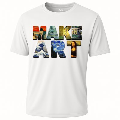 MAKE ART Funny Artist Artistic Humor Famous Paintings Performance Shirt