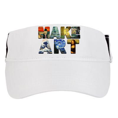 MAKE ART Funny Artist Artistic Humor Famous Paintings Adult Drive Performance Visor