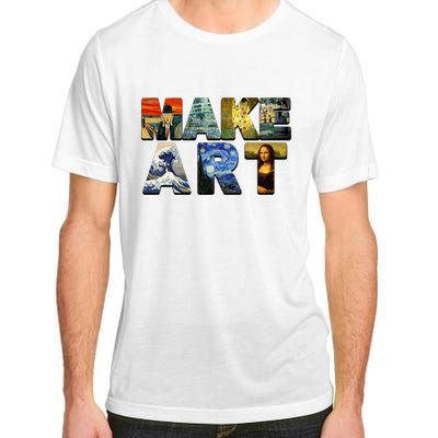 MAKE ART Funny Artist Artistic Humor Famous Paintings Adult ChromaSoft Performance T-Shirt