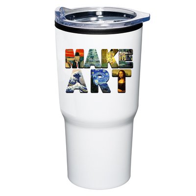 MAKE ART Funny Artist Artistic Humor Famous Paintings Tumbler