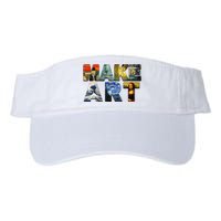 MAKE ART Funny Artist Artistic Humor Famous Paintings Valucap Bio-Washed Visor