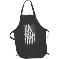 Masonic American Flag Square And Compass Freemason Apron