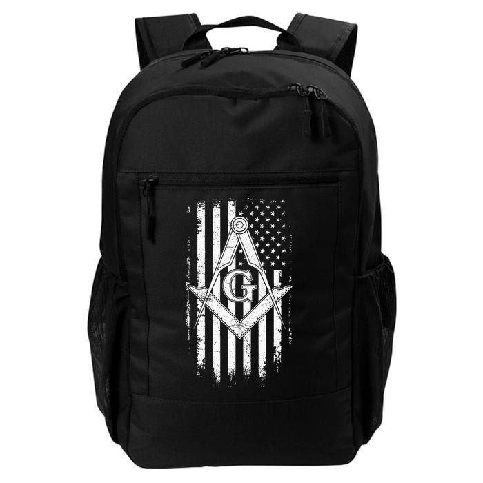 Masonic American Flag Square And Compass Freemason Backpack