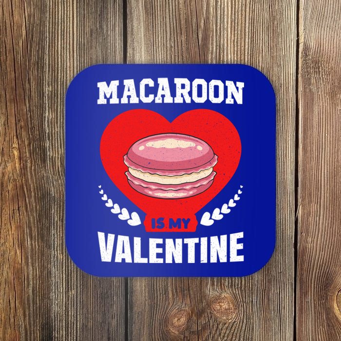 Macaroon And Fast Foods Lovers Valentine's Day Food Gift Coaster