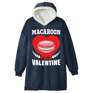 Macaroon And Fast Foods Lovers Valentine's Day Food Gift Hooded Wearable Blanket