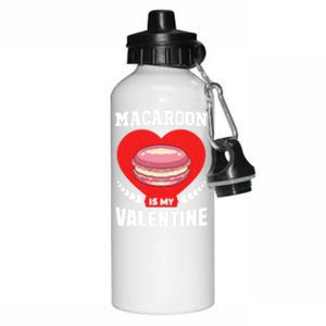 Macaroon And Fast Foods Lovers Valentine's Day Food Gift Aluminum Water Bottle