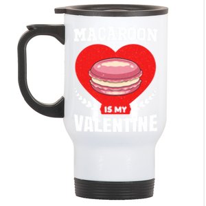 Macaroon And Fast Foods Lovers Valentine's Day Food Gift Stainless Steel Travel Mug