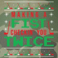 Making A Fist Checking You Twice Funny Christmas Meaningful Gift Legacy Tie Dye Trucker Hat