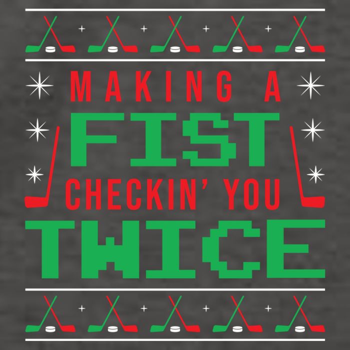 Making A Fist Checking You Twice Funny Christmas Meaningful Gift Vector Backpack