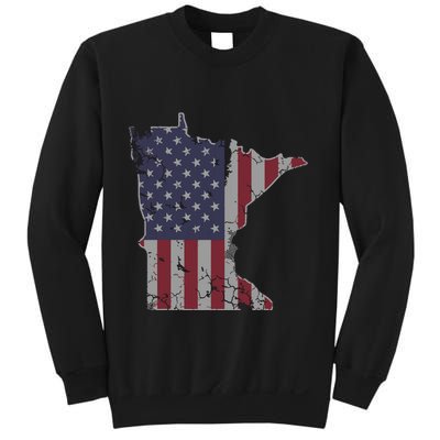 Minnesota American Flag 4th Of July Sweatshirt