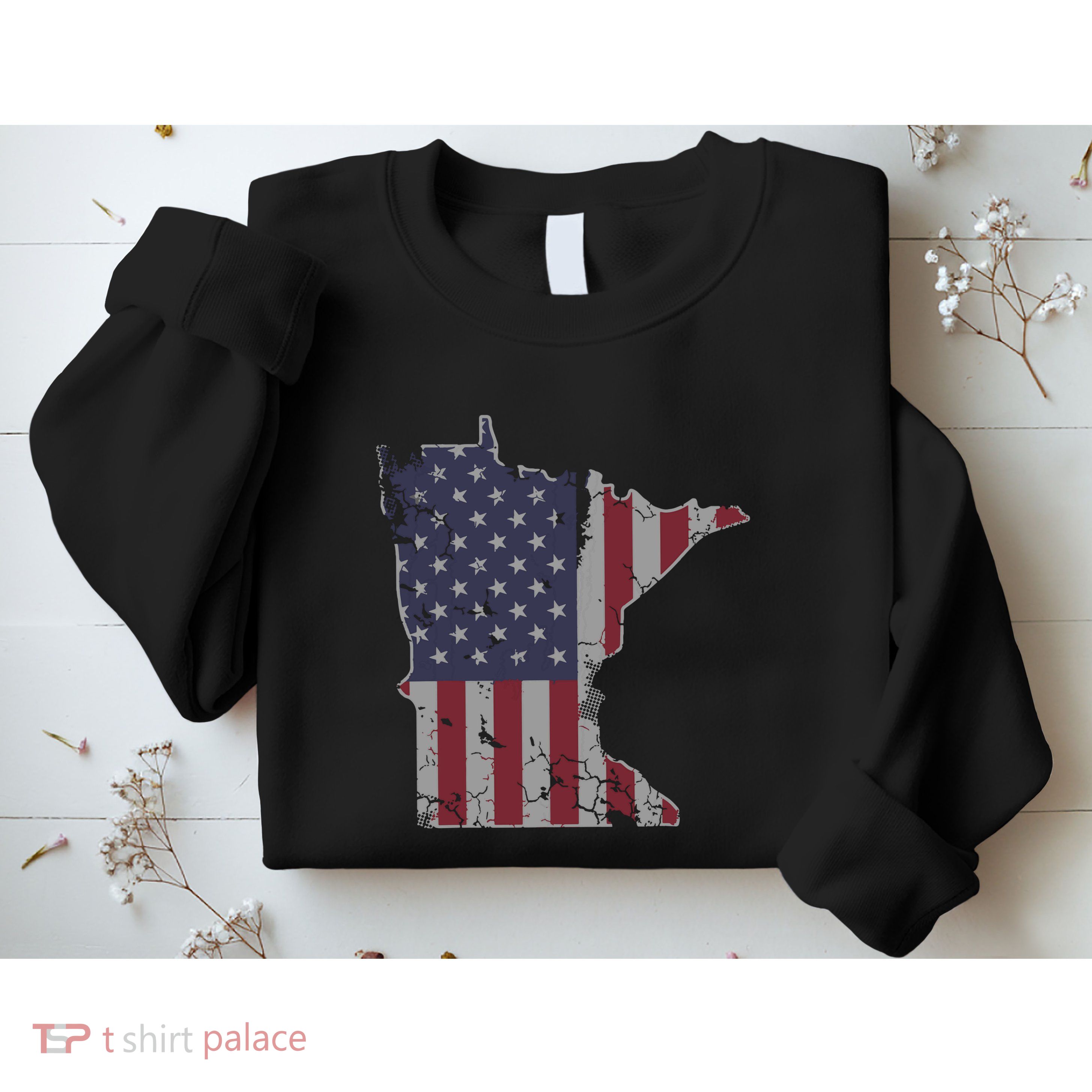 Minnesota American Flag 4th Of July Sweatshirt