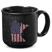 Minnesota American Flag 4th Of July 15oz Campfire Ceramic Mug