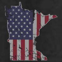 Minnesota American Flag 4th Of July 15oz Campfire Ceramic Mug
