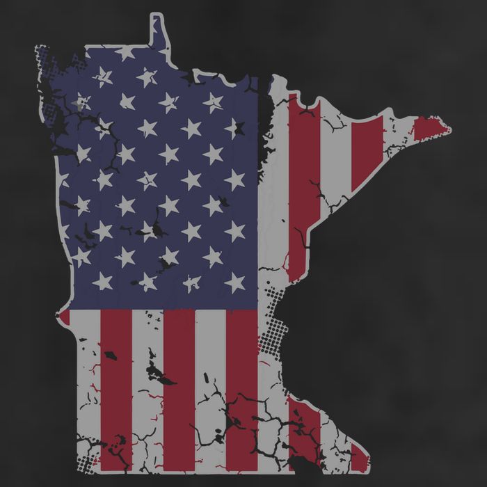 Minnesota American Flag 4th Of July 15oz Campfire Ceramic Mug