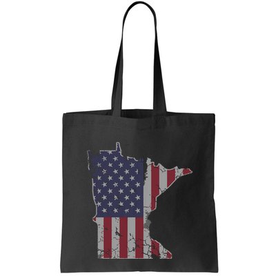 Minnesota American Flag 4th Of July Bag
