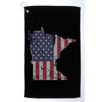 Minnesota American Flag 4th Of July Golf Towel