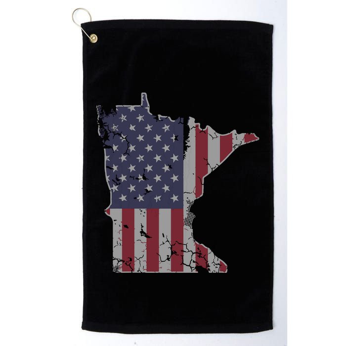 Minnesota American Flag 4th Of July Golf Towel