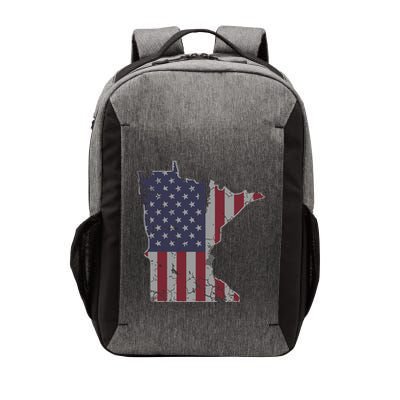 Minnesota American Flag 4th Of July Vector Backpack