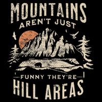 Mountains ArenT Funny TheyRe Hill Areas Dad Joke Word Pun 7-Panel Snapback Hat