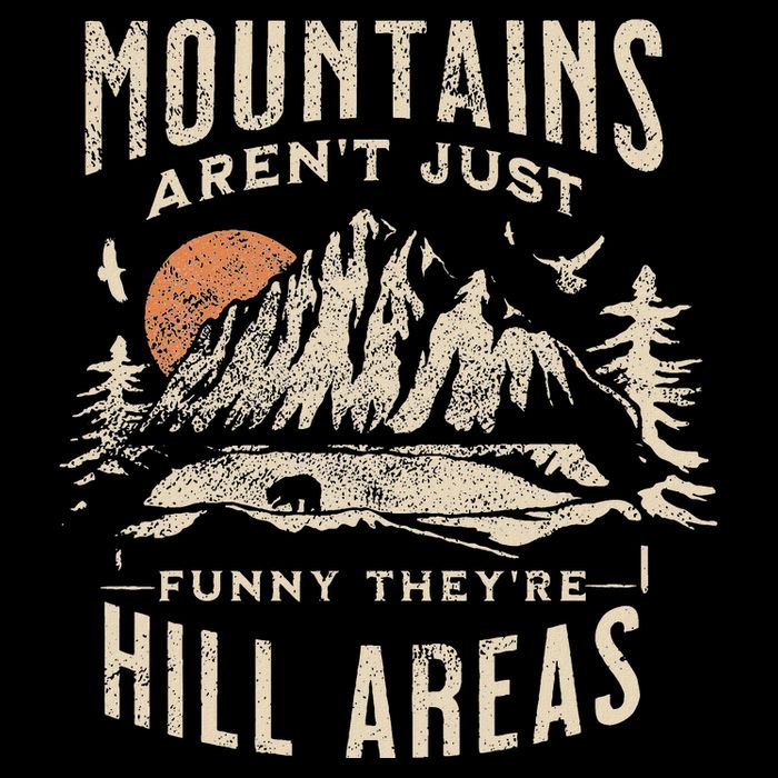 Mountains ArenT Funny TheyRe Hill Areas Dad Joke Word Pun Mesh Reversible Basketball Jersey Tank