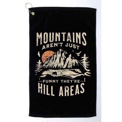 Mountains ArenT Funny TheyRe Hill Areas Dad Joke Word Pun Golf Towel