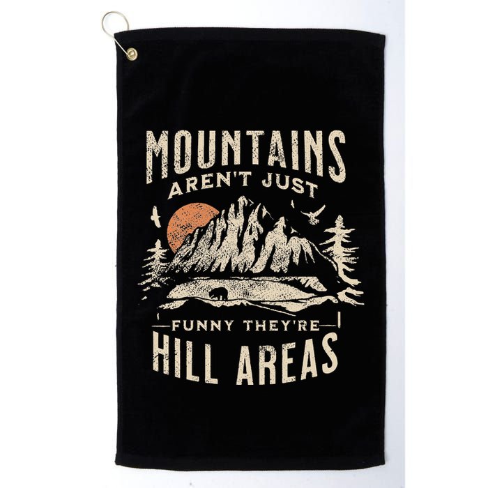Mountains ArenT Funny TheyRe Hill Areas Dad Joke Word Pun Golf Towel