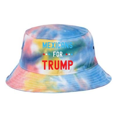 Mexican Americans For Trump Hispanic Vote Republican Tie Dye Newport Bucket Hat