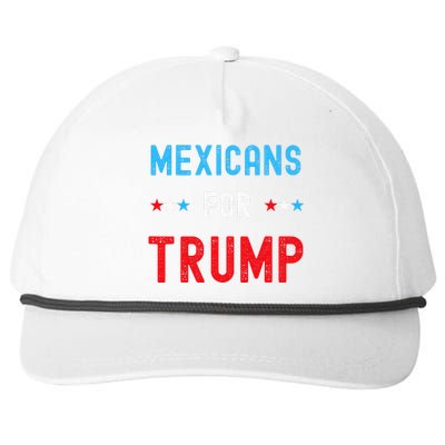 Mexican Americans For Trump Hispanic Vote Republican Snapback Five-Panel Rope Hat