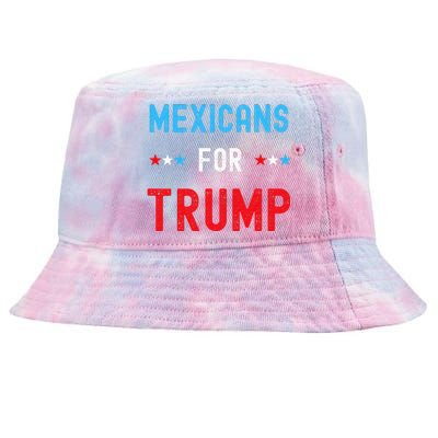 Mexican Americans For Trump Hispanic Vote Republican Tie-Dyed Bucket Hat