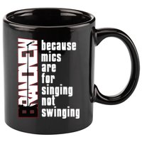 Mics Are For Singing Not Swinging 11oz C Handle Ceramic Mug