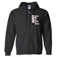 Mics Are For Singing Not Swinging Full Zip Hoodie