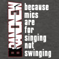 Mics Are For Singing Not Swinging Vector Backpack